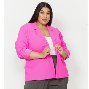 Plus Size Hot Pink Blazer